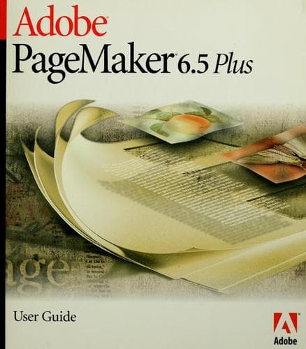 Tapa de Adobe PageMaker 6.5 Plus