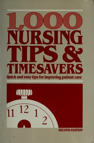 Tapa de 1,000 nursing tips & timesavers