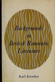 Tapa de Backgrounds to British romantic literature