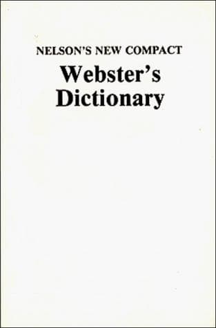 Tapa de Nelson's new compact Webster's dictionary