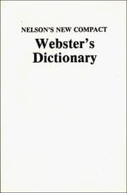 Tapa de Nelson's new compact Webster's dictionary