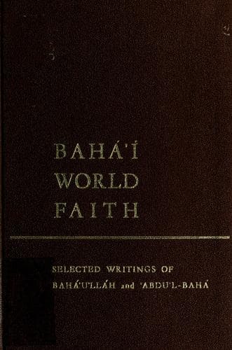 Tapa de Baháʼí world faith