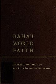 Tapa de Baháʼí world faith