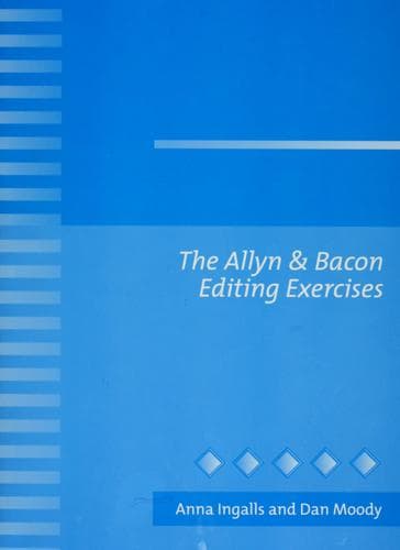 Tapa de The Allyn & Bacon editing exercises