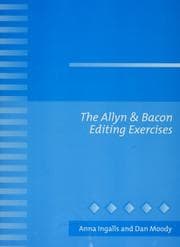 Tapa de The Allyn & Bacon editing exercises