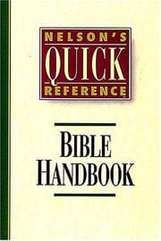 Tapa de Nelson's Quick Reference Bible Handbook