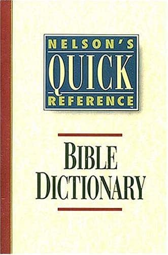 Tapa de Bible dictionary