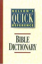 Tapa de Bible dictionary