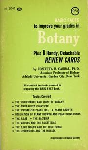 Tapa de Basic facts of botany