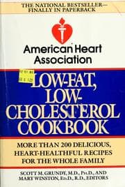 Tapa de The American Heart Association low-fat, low-cholesterol cookbook
