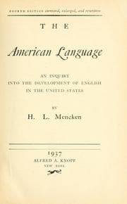Tapa de The American language