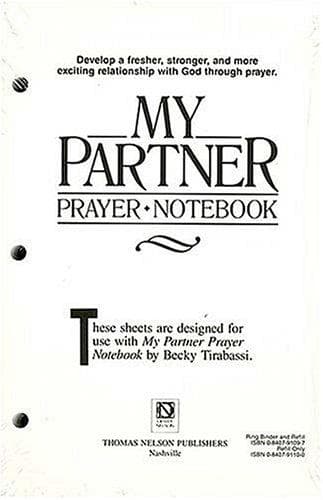 Tapa de My Partner Prayer Notebook