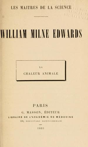 Tapa de William Milne Edwards