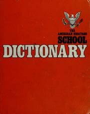 Tapa de The American heritage school dictionary.