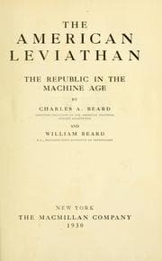 Tapa de The American leviathan