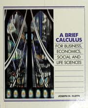 Tapa de A brief calculus for business, economics, social and life sciences