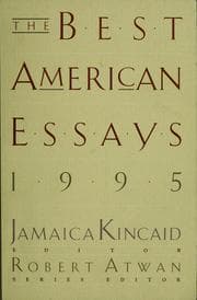 Tapa de The best American essays 1999