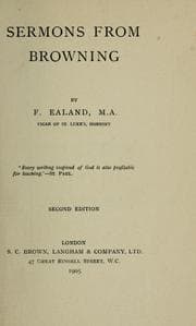 Tapa de Sermons from Browning