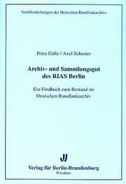 Tapa de Archiv- und Sammlungsgut des RIAS Berlin