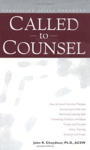 Tapa de Called to counsel