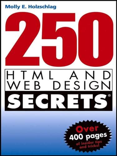 Tapa de 250 HTML and Web Design Secrets