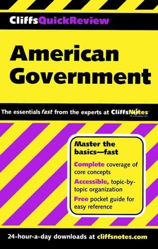 Tapa de CliffsQuickReview American Government