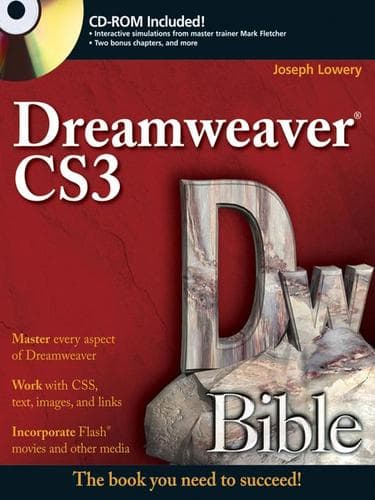 Tapa de Dreamweaver CS3 Bible