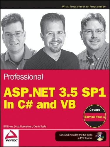 Tapa de Professional ASP.NET 3.5 SP1 Edition