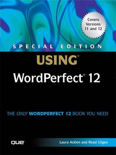 Tapa de Special Edition Using WordPerfect 12