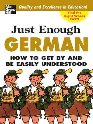Tapa de Just enough German