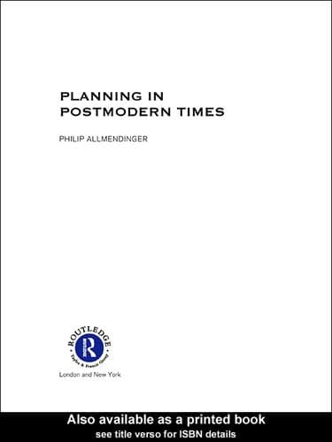 Tapa de Planning in Postmodern Times