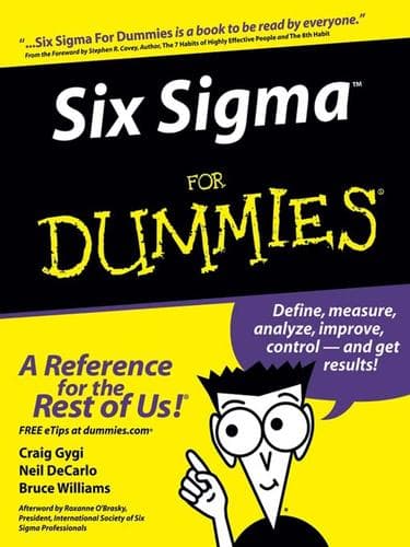 Tapa de Six Sigma For Dummies