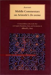 Tapa de Middle Commentary on Aristotle's De anima