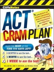 Tapa de CliffsNotes ACT cram plan