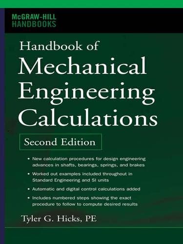 Tapa de Handbook of Mechanical Engineering Calculations