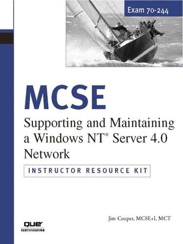 Tapa de MCSE Instructor Resource Kit (70-244): Supporting and Maintaining a Windows NT Server 4.0 Network
