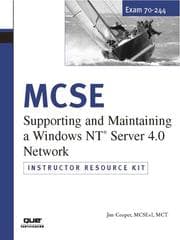 Tapa de MCSE 70-244 Instructors Resource Manual