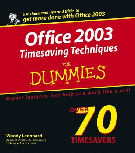 Tapa de Office 2003 Timesaving Techniques For Dummies