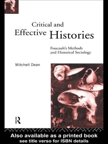 Tapa de Critical And Effective Histories