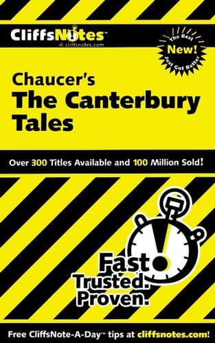 Tapa de CliffsNotes on Chaucer's The Canterbury Tales