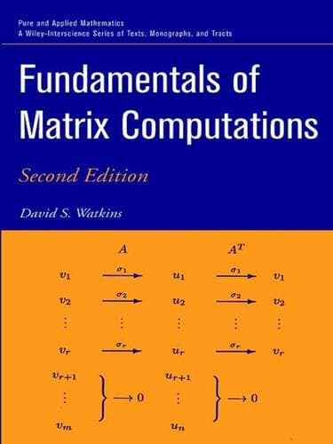 Tapa de Fundamentals of Matrix Computations