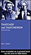 Tapa de Thatcher and Thatcherism