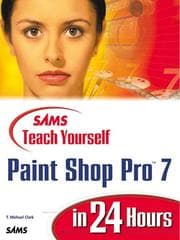 Tapa de Sams teach yourself Paint Shop Pro 7 in 24 hours
