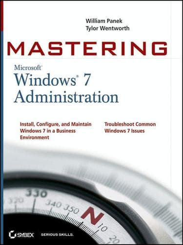 Tapa de Mastering Microsoft Windows 7 administration