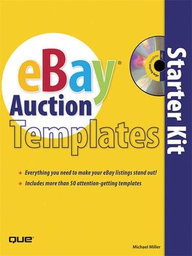 Tapa de eBay Auction Templates Starter Kit