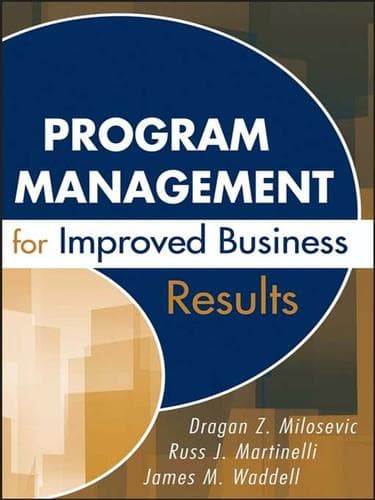 Tapa de Program Management for Improved Business Results