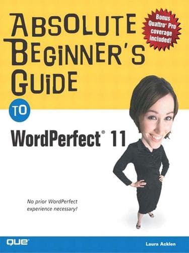 Tapa de Absolute Beginner's Guide to WordPerfect 11