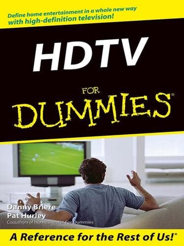 Tapa de HDTV For Dummies