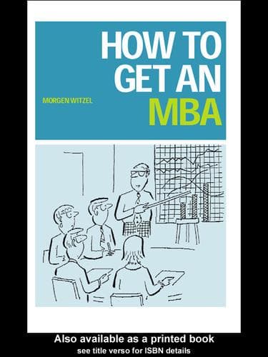 Tapa de How to Get an MBA