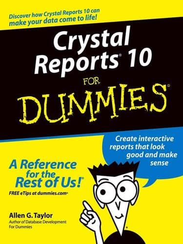 Tapa de Crystal Reports10 For Dummies